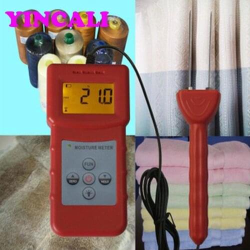 High Quality Textile Moisture Meter MS-C measures textile materials,cheese,garment,wool, bobbinwith Data hold function