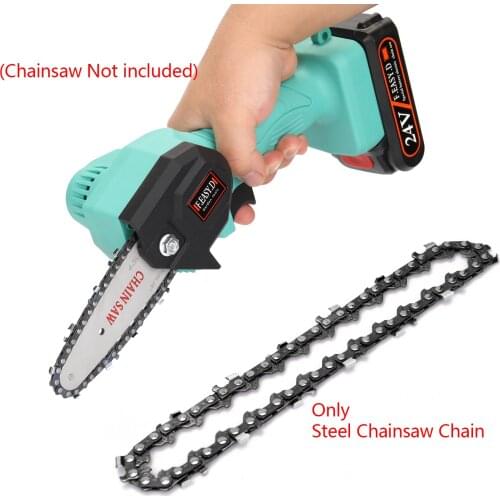 1pc Chainsaw Chain 4 Inch Mini Steel Chainsaw Chain Electric Electric Saw Accessory Replacement