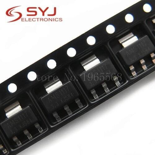 100pcs/lot AMS1117-3.3V AMS1117-3.3 AMS1117 LM1117 1117 SOT-223 new original In Stock
