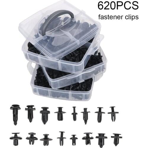 16 Kinds Mixed Car Fasteners Interior Accessories 620 Pcs/set Door Trim Panel Auto Bumper Rivet Fastener Clips