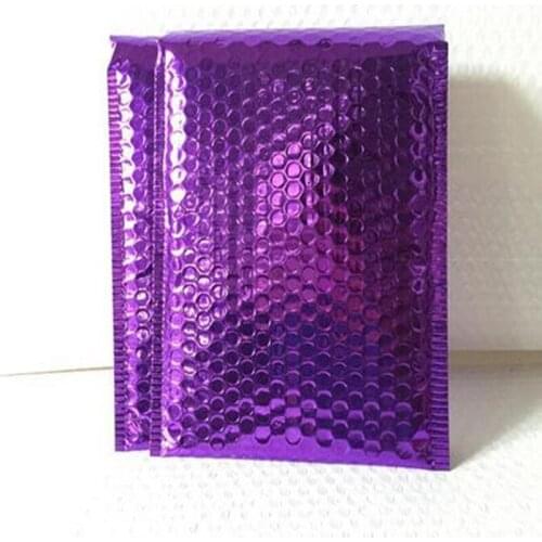 29*23cm Large Purple Bubble Mailers Padded Envelopes Mailing Bags aluminum foil Mailer Bag metallic shipping mailer padded bag