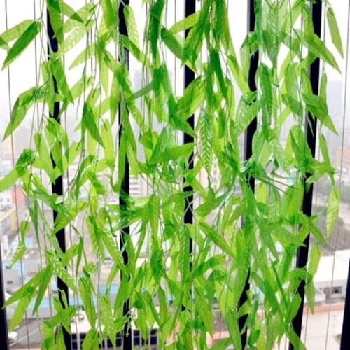 500pcs Artificial Willow Twig Leaves Vine Wicker Vine Plants For Home Garden Supermarket Decorations