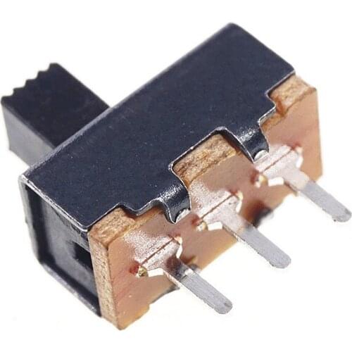 500pcs Slide Switch 2 Position 3 Pin SPDT 1P2T Through Hole PCB Panel Mini Vertical Knob Height 4.0mm SS12F17G4
