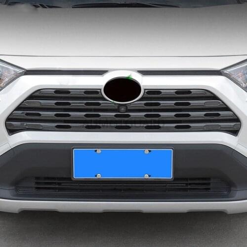 For Toyota Rav4 2020 Mid-net Modification Special Mid-net Bright Strip Decorative Car Accessories 7pcs