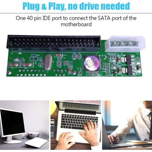 SATA TO PATA IDE Converter Adapter Plug&Play Module Support 7+15 Pin 3.5/2.5 SATA HDD DVD Adapter