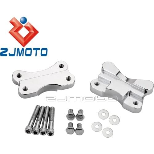 Motorcycle Fender to Fork Adapters Relocator Kit For Harley Softail Fatboy Deluxe Heritage 86-2014 21" Wheel Fender Lift Adapter