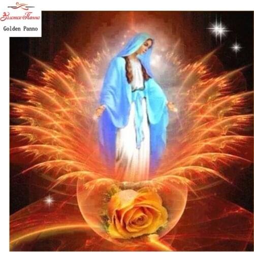 GOLDEN PANNO Diamond Painting Full Square 5D Diy Daimond Embroidery Diamant Mosaic Sale Displasy Broderie Diamant Religion 03