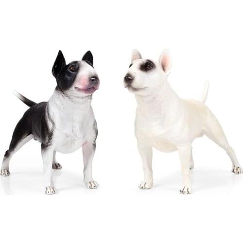 Bull Terrier Animals Figure Collectible Toys Dog Animal Action Figures Kids Plastic Toys
