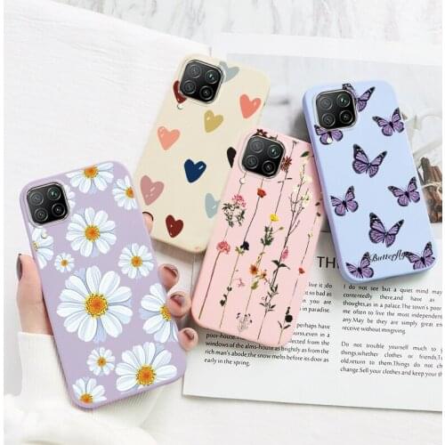 Phone Cases For Huawei Nova 6 SE 7i Cover Silicone Shockproof Coque For Huawei P40 lite Soft TPU Flowers Cute Dinosaur Funda Bag