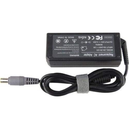 Black 20V 3.25A 65W AC Adapter Power Charger Cable For IBM LENOVO