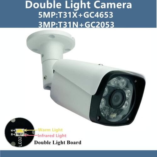 5/3MP IP Metal Bullet Camera Outdoor T31X+GC4653 2592*1904 T31N+GC2053 2304*1296 H.265 IRC IP66 WaterProof Onvif with Radiator