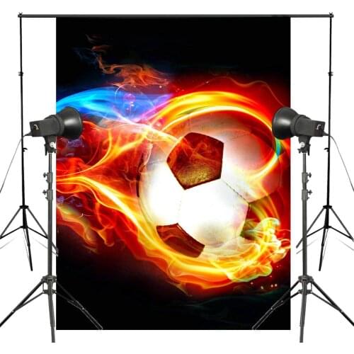 Rush Flying Soccer Photography Background Flame Photo Backdrops Theme Science Fiction Photo Studio Background Props 5x7ft
