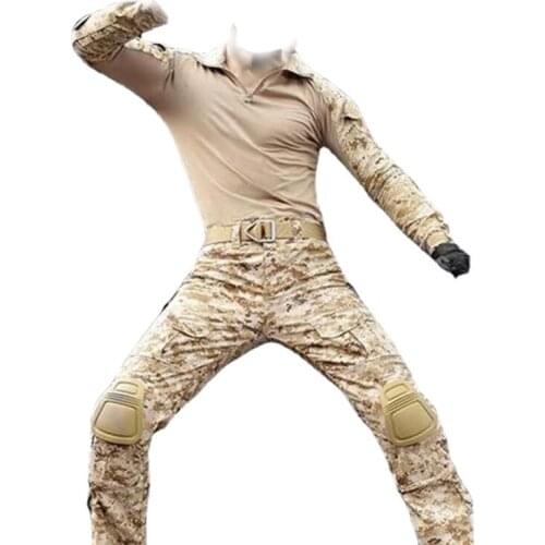 Frog Uniform Uniform Hunting Shirt Military Uniform Tactical Combat Uniform Overalls Uniform Outdoor Breathable Camouflage Shirt