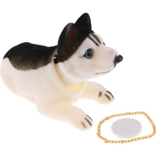 Husky Nodding Dog Shake Head Toys for Car Dashboard Bobblehead Puppy