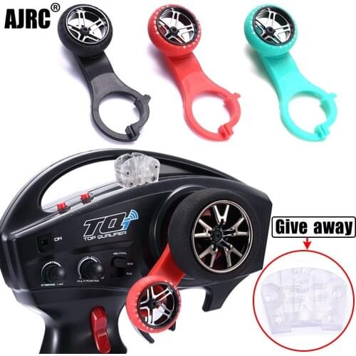 AJRC TQI One-Hand Steering Wheel Controller for 1/10 Rc Tracked Vehicle Traxxas SUMMIT X-MAXX E-REOV Trx6 BRONCO Trx-4 Tactics