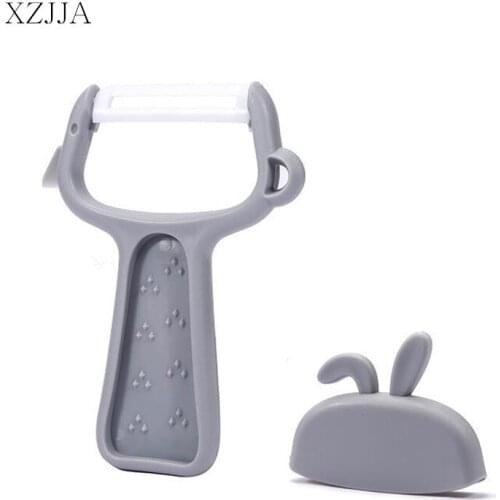 XZJJA Kitchen Cartoon Ceramic Peeler Multi-function Vegetable Fruit Paring Knife Apple Potato Planer Knife Kitchen Accessories
