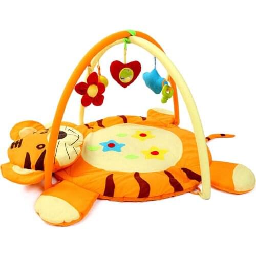 Cartoon Tiger Game Gym Blanket Educational Baby Toy Kids Play Mat Soft Crawling Mat Kids Creeping Mat Tapete Carpet Pad