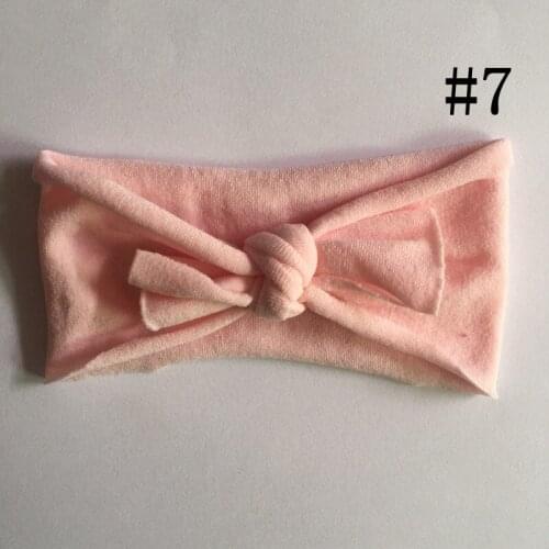 Wholesale 2018 Newborn Girls Handmade Bow Headband Baby Bowknot Elastic Nylon Hair Band For Children Hair Accessories