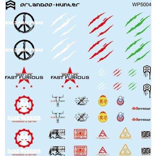 Orlandoo Hunter Stickers Carcase Ornament for 1/35 1/32 Orlandoo Hunter Personality Decorative Accessories