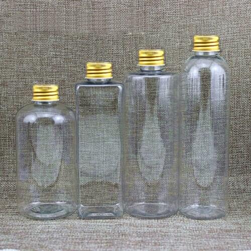 20pcs 250ml Aluminum Screw Cap Cosmetic Plastic Bottles Personal Care Packaging Bottle For Toner Lotion Cream Shampoo Oil Water