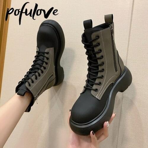 POFULOVE Women's Ankle Boots