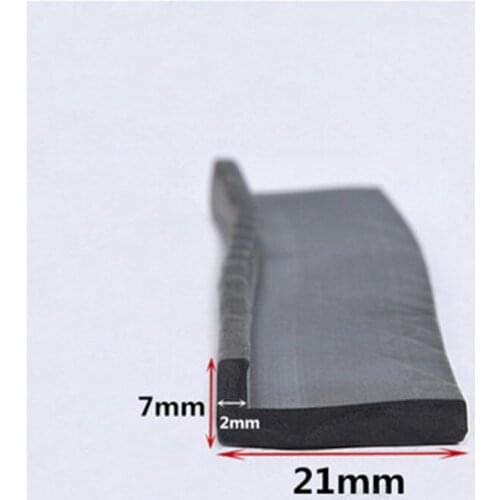 Custom Rubber Angle Corner Protecor Edge Encloser Shield Collision Avoidance Gasket L Strip 21x7mm Black