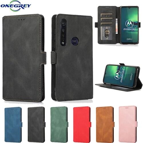 Luxury Leather Wallet Case For Motorola Moto G8 G7 G6 Play Plus Power E7 E6 Card Soft Silicone Strong Magnetic Phone Cover Coque