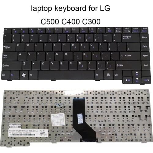 Replacement keyboards for LG C500 C400 C300 CD500 CD400 US English black laptops non-backlit keyboard MP 09M23A0 5281 real new