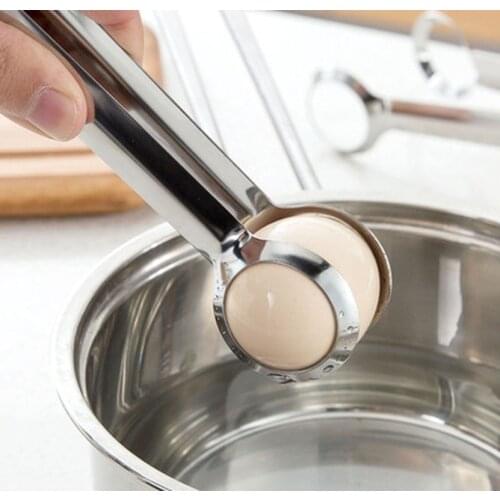Steel Egg Tong Kitchen Cooking Tools Creative Stainless Egg Clip Kitchen Gadgets