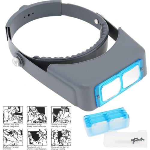 Optivisor Head Wearing Magnifier Magnifying Glass Eye Loupe Headset Watchmaker Repair Magnifying Glasses Headband Magnifier