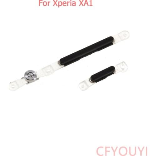 Black color Power And Volume Key Button Side Key Replacement Part For Sony Xperia XA1