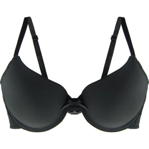 Girls Small Cup Bras Women Push Up Bra 3/4 Cup Underwire Brassiere Solid Underwear Tow Hook-And-Eye 34-36 A-B-C