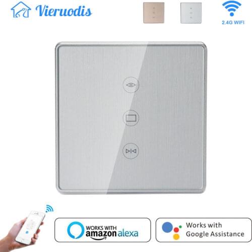 Gold/Silver Tuya Smart life WiFi Curtain blinds Switches APP Control for Electrical Curtains Motor Works with Alexa&Google Home