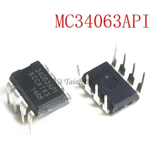 10PCS MC34063API DIP8 MC34063AP1 DIP MC34063 34063API DIP-8 new and original IC