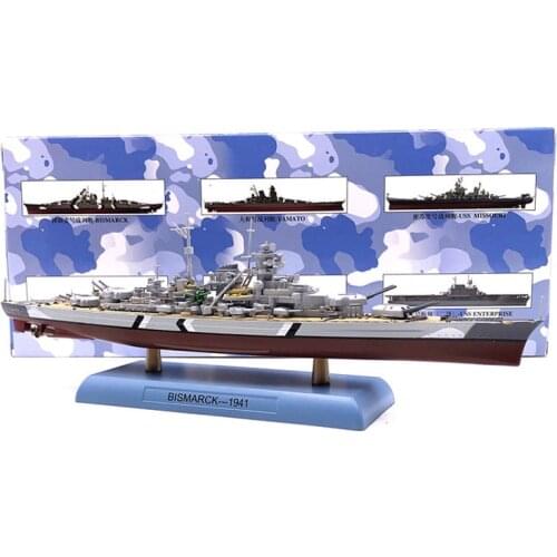 25CM Boutique Series 1/1000 WWII Germany Bismarck Battleship Model Warship Aircraft Plan Carrier Adult Collection Souvenir Gifts
