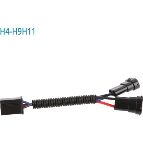 H4 to H9/H11 Wire Harness Adapter For Motorcycle Motorcycle 2014 2015 2016 2017 2018 Street Glide Special Road King