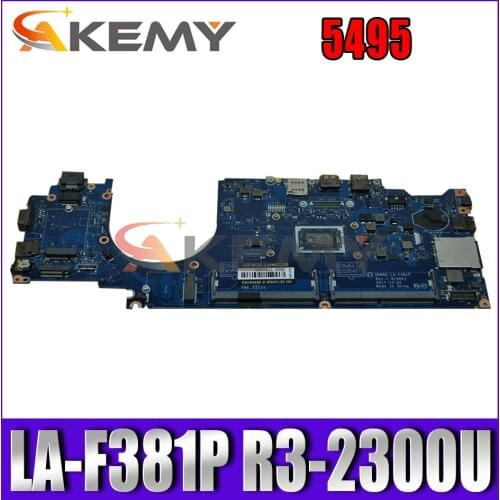 Akemy BRAND NEW FOR DELL Dell Latitude 5495 Laptop Motherboard DDM90 LA-F381P R3-2300U CN-0WF17X WF17X mainboard 100% TESTED