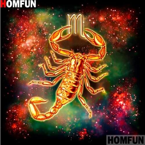 HOMFUN Full Square/Round Drill 5D DIY Diamond Painting "constellation" 3D Diamond Embroidery Cross Stitch Home Decor A19395