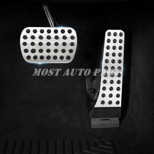 Aluminum AT Foot Pedal Gas Fuel Brake Pedal Cover For Benz C Class W204 2007-2014 E Class W212 2010-2015 GLK X204 SLK CLS Class