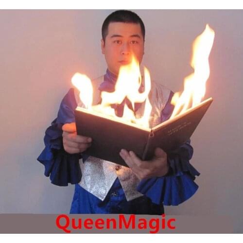 Free Shipping Dove & Fire Book - Fire Magic,Stage Magic Props,Street,Comedy,Magia Toys,Joke,Gadget,Classic Magie,Illusions