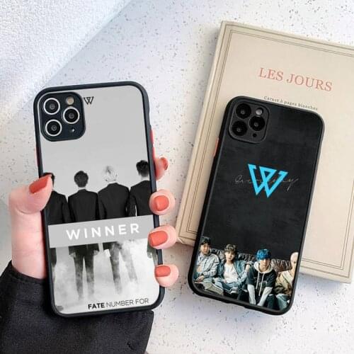 Winner kpop boys group Phone Case matte transparent For iphone 7 8 11 12 plus mini x xs xr pro max cover