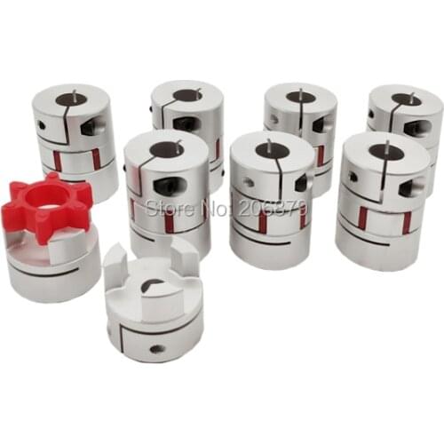 D30L40 Jaw Fexible Motor Coupling Aluminium CNC Spider Fexible Jaw Coupler 8x8mm 9mm 10mm 11mm 12mm 13mm 14mm 15mm 16MM