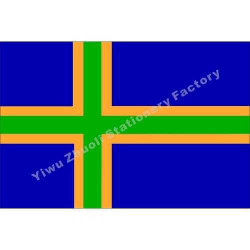 Denmark Vendsyssel Flag 150X90cm (3x5FT) 120g 100D Polyester Double Stitched High Quality Banner Free Shipping