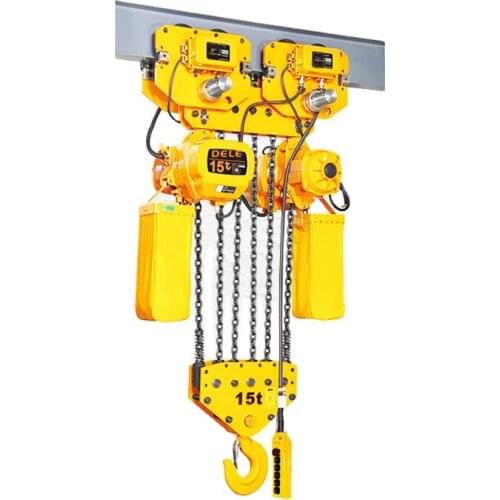 Safety Operation Lifting Crane Electric Chain Hoist 15Ton