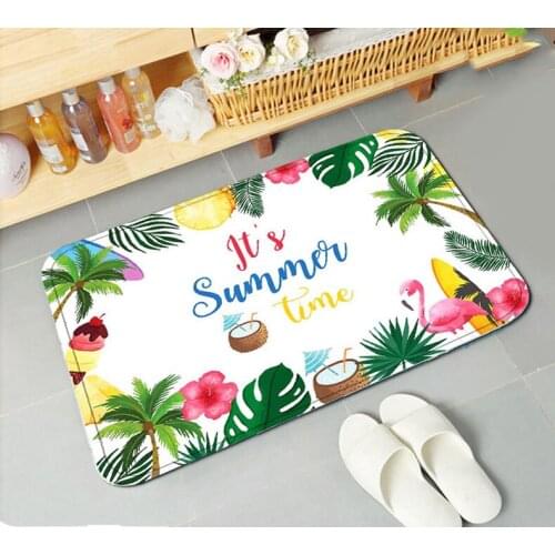 Hawaii Party Mat Flamingo Parti Hawaiian Home Mat Turtle Leaf Tropic Forest Theme Home Decor Aloha Parti Decor