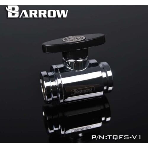 Barrow pc water cooling water-tap MINI Valve,Double Female Black/Silver/White,G1/4" water cooler fittings TQFS-V1
