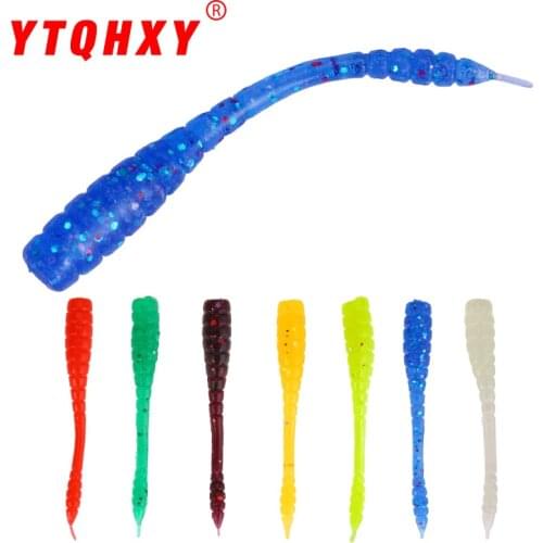 New Silicone Lure Soft Bait 0.4g/4.5cm Bionic Maggot Bait A Bag of 50 Fishing Accessories