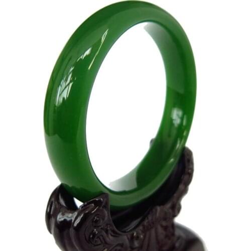 Wholesale 100% Natural Handmade Green Xinjiang Hetian Nephrite Jade Bangle Bracelet