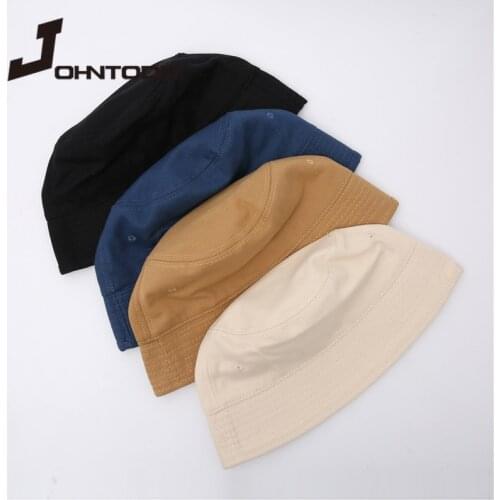 2021 New Fashion Summer Women Men Foldable Flat Top Bucket Hat Ladies Outdoor Sunscreen Cotton Fishing Hunting Cap Men Sun Hats