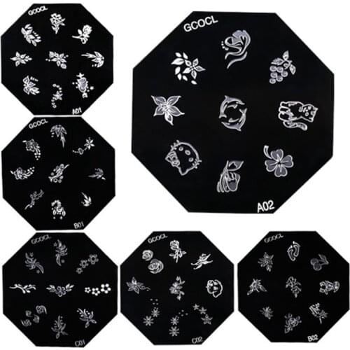 Nail Art Stamping Plates Bags 6cm Stainless Steel Stamping Holder All for Nail Gel Polish Nail Art Tools Manicure